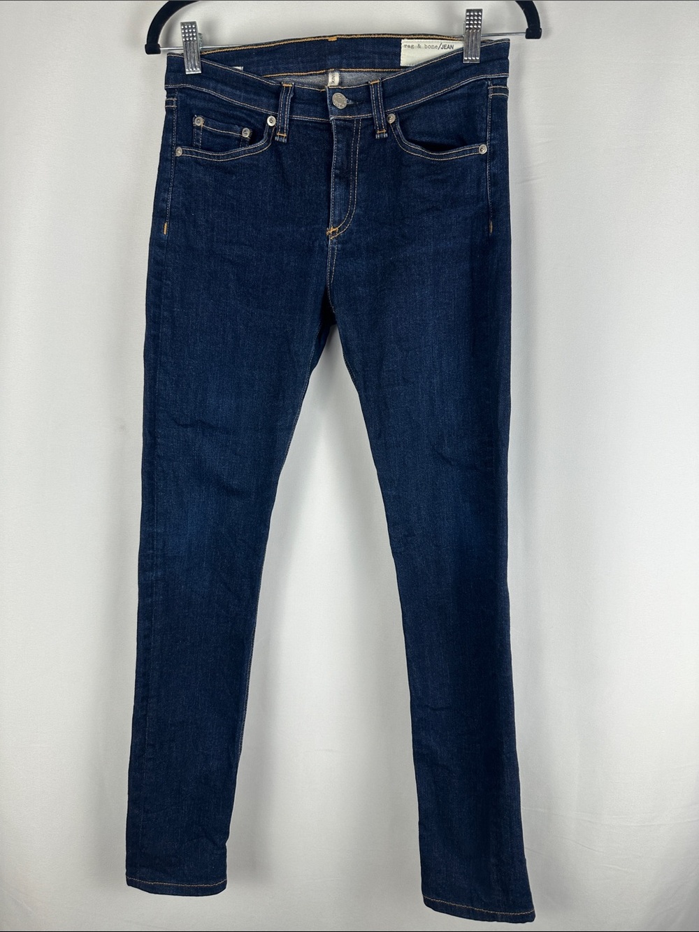 Rag & Bone Blue High Rise Skinny Jeans
